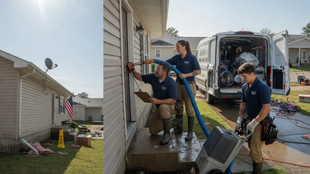Ceiling Water Damage Restoration in Hunnewell, MO near me